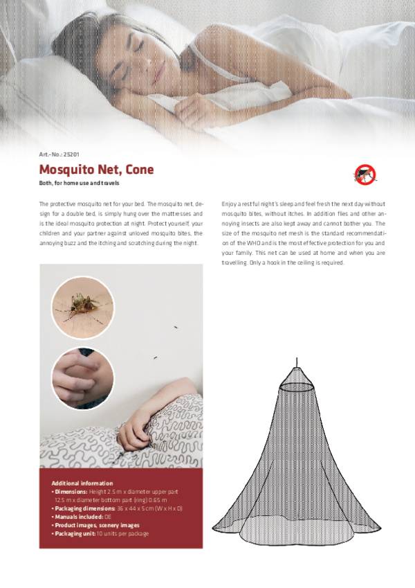 Gardigo 25201 Mosquito net (W x H) 12500 mm x 2500 mm White 1 pc(s)