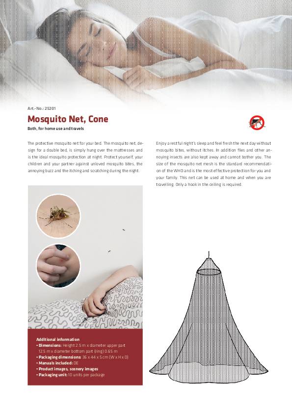 Image of Gardigo 25201 Mosquito net (W x H) 12500 mm x 2500 mm White 1 pc(s)