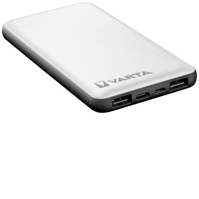 Varta Power Bank Wireless 10000 MAh - 3 Porte USB (Tipo-C PD, QC 3.0) E Ricarica Senza Fili Qi