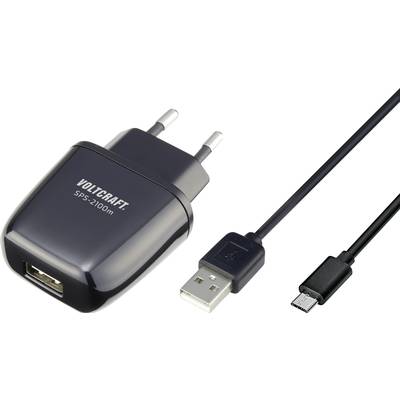VOLTCRAFT SPS-2100m VC-11693710 USB charger Mains socket Max. output current 2100 mA 1 x USB, Micro USB Raspberry Pi 2 c