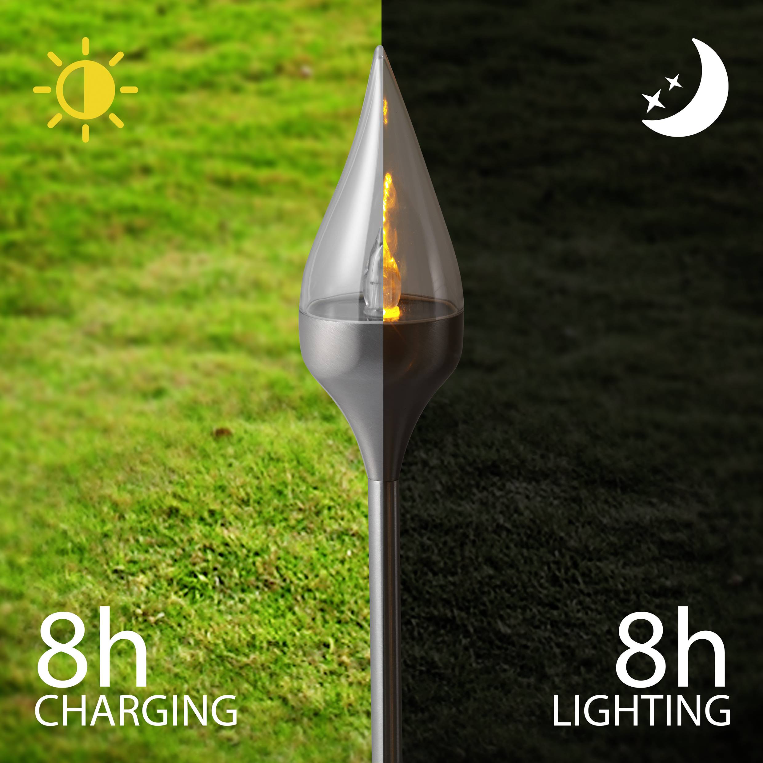 Sygonix SY-4677492 LED garden light 3-piece set LED (monochrome) Built-in LED 0.07 W Black-5