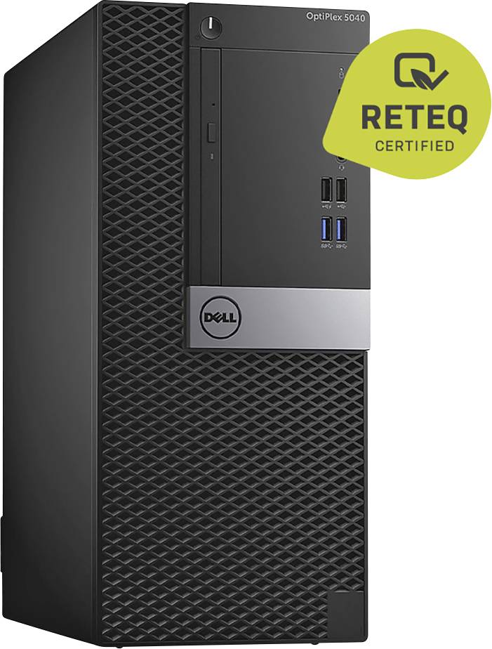 Dell Optiplex 5040MT Desktop PC, Midi tower PC Refurbished (very good) Intel® Core™ i3 i3-6100 8 GB 1 TB HDD 128 GB SSD Intel HD Graphics 530 Windows® 10 Home