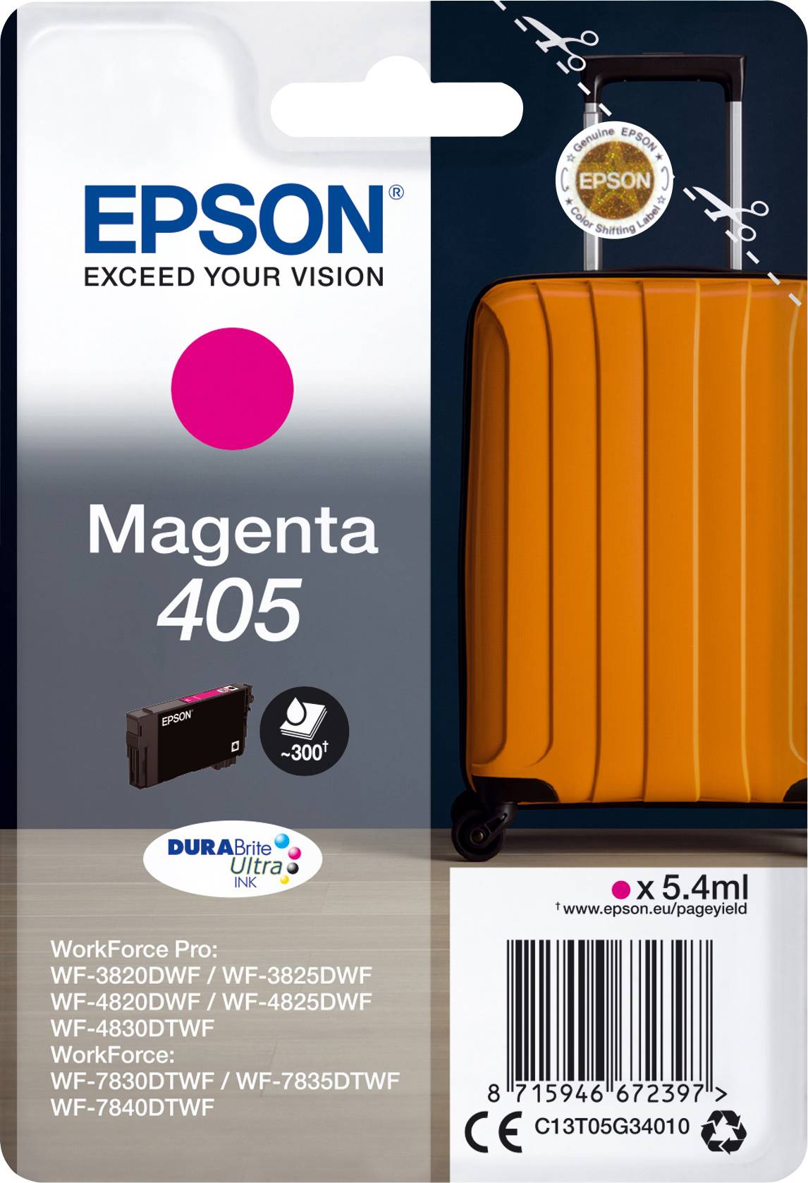 Epson Ink cartridge T05G3, 405 Original Magenta C13T05G34010