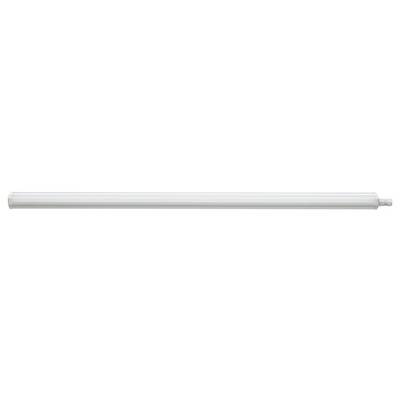 A white fluorescent tube light, unlit, against a plain background.