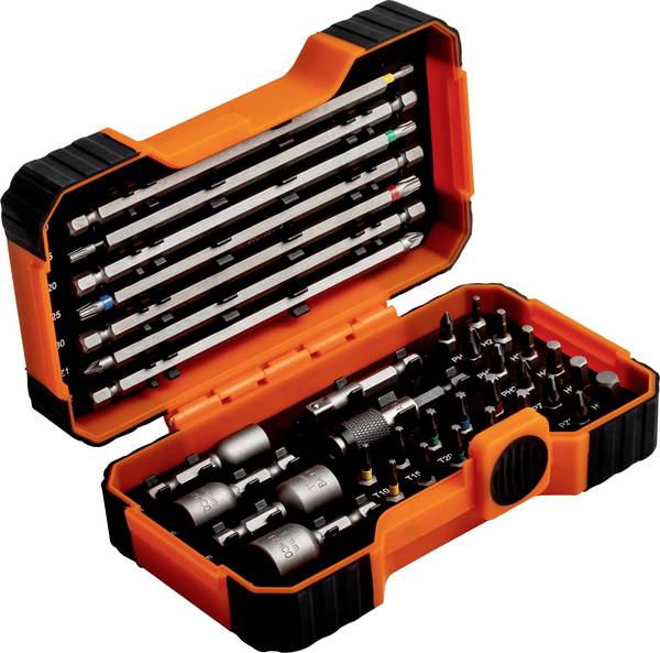 Bahco 59-S35BC 59/S35BC Bit set 35-piece Slot, Phillips, Pozidriv, Allen, TX incl. bit holder