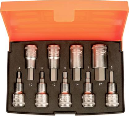 Bahco  Screwdriver bit  1/2"  9-piece S9HEX