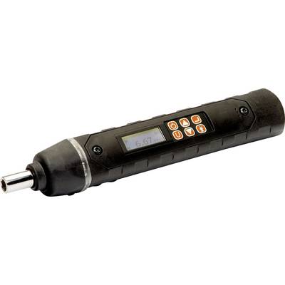 Electronic torque tool with digital display and control buttons. Display shows '6.67'.