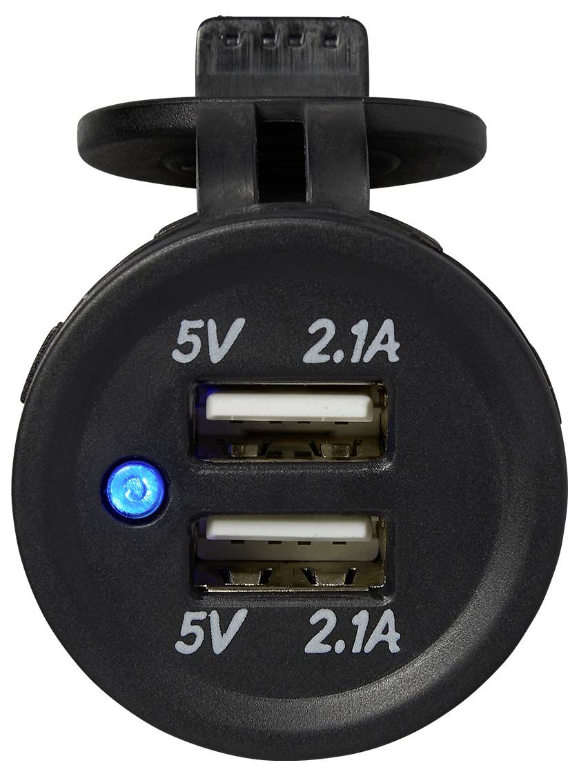 ProPlus USB double built-in socket 2x2100mA 12 - 24V / DC-4