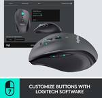 M705 Marathon wireless mouse, 2.4 GHz with USB unifying receiver, 1000 DPI, 5 programmable buttons, up to 3 years battery life, for PC, Mac, laptop and Chromebook