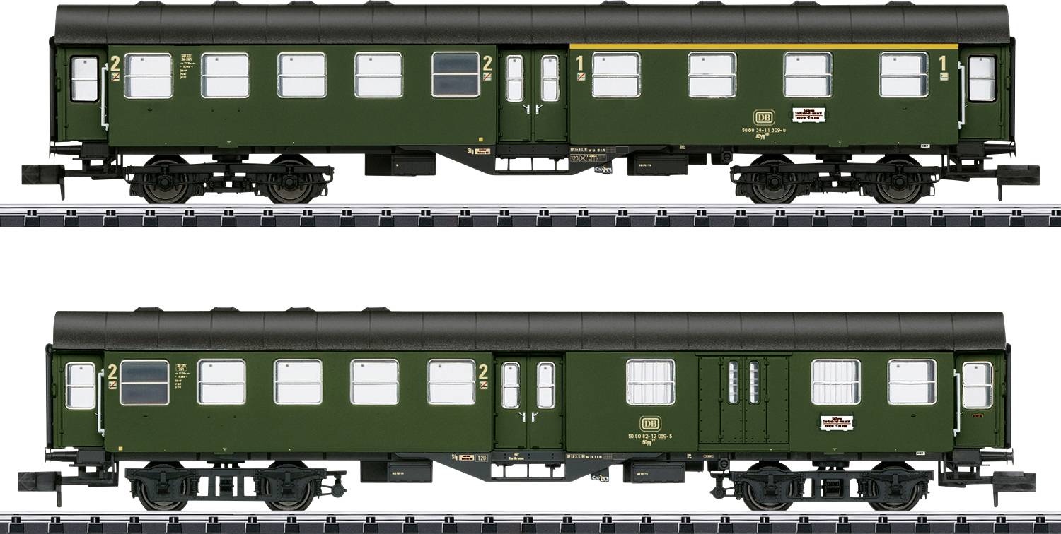 MiniTrix 15077 N Local coach set rebuilt wagon of DB-1