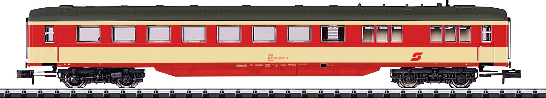 Image of MiniTrix 15714 N saloon coach of Austrian Federal Railways