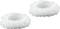 Two white mop heads with a fluffy structure, set against a white background. They are used for cleaning smooth surfaces.