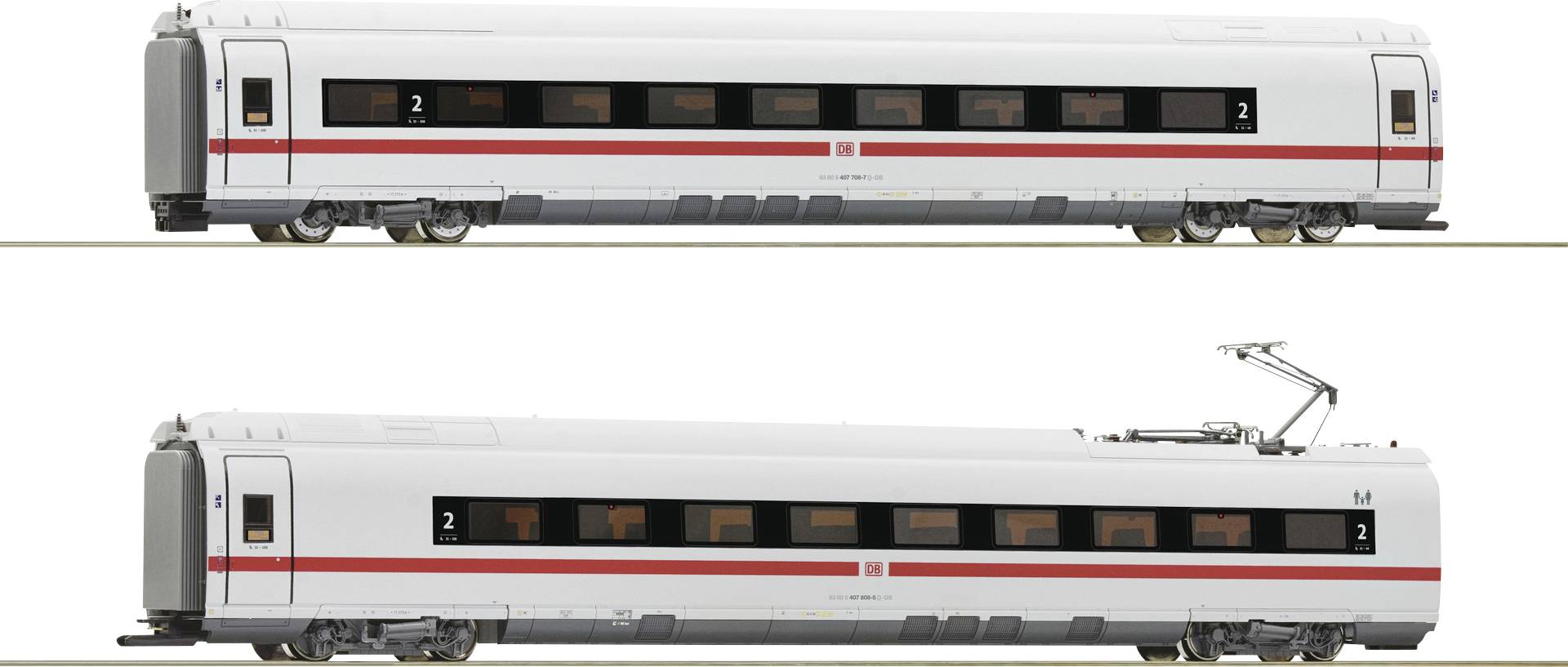 Roco 78097 H0 2er set intermediate wagon BR 407 of DB AG-0