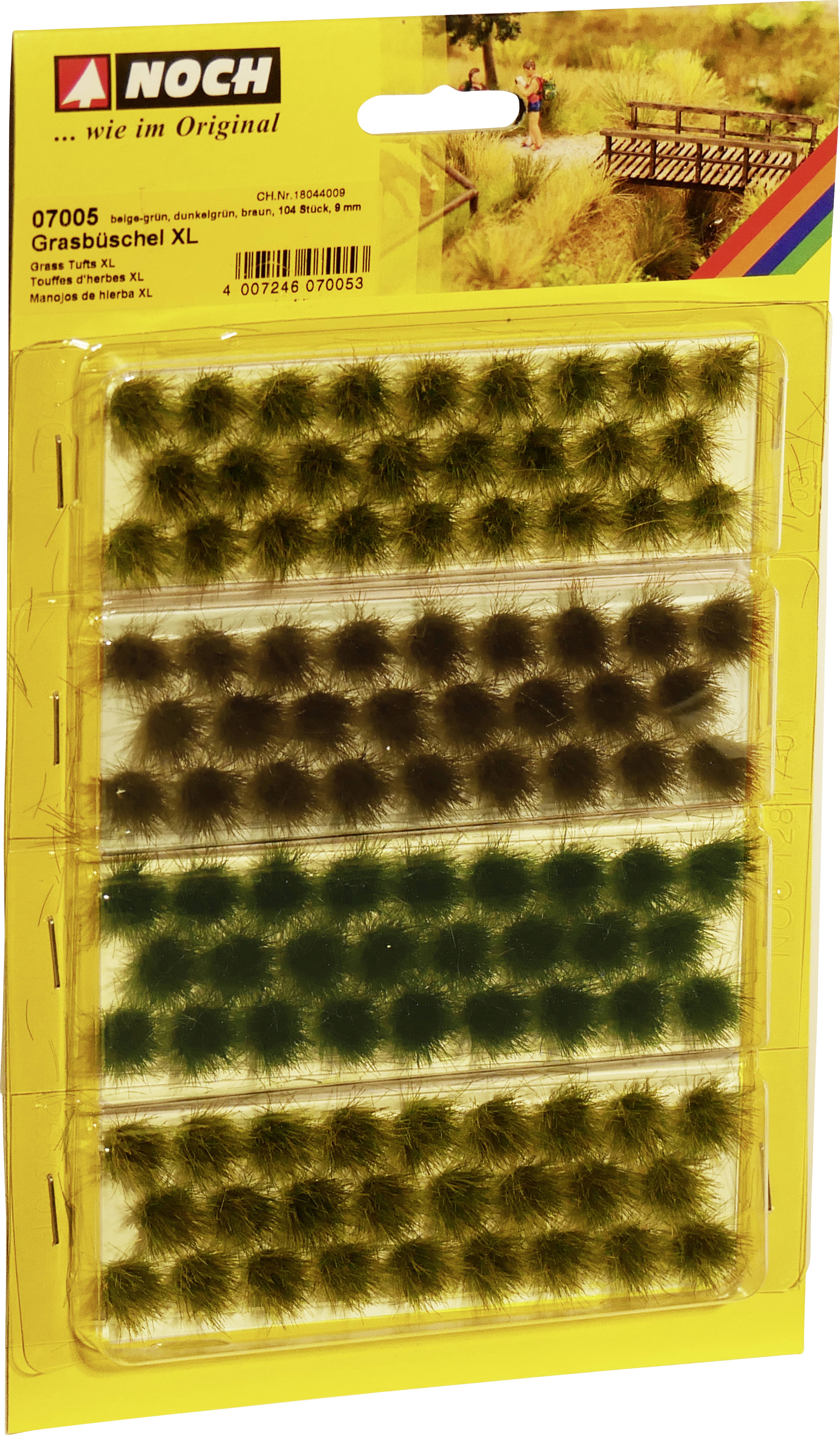 NOCH 0007005 Tuft of grass Beige, Dark green, Brown