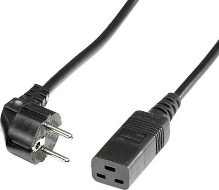 Roline 19.08.1552 Current Cable  Black 2.00 m