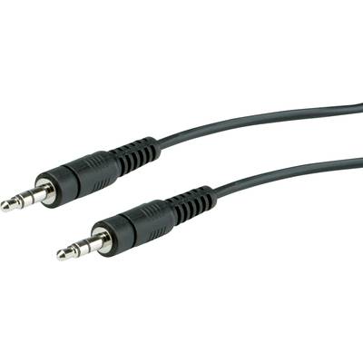 Two black audio cables with 3.5 mm jack plugs, used for connecting audio devices.