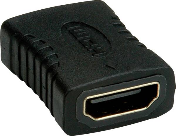 Roline 12.03.3151 HDMI Adapter [1x HDMI socket - 1x HDMI socket] Black  0 mm