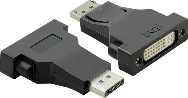 Value DisplayPort / DVI Adapter cable DisplayPort plug, DVI-D 24+1-pin socket 0.15 m Black 12.99.3157 DisplayPort cable