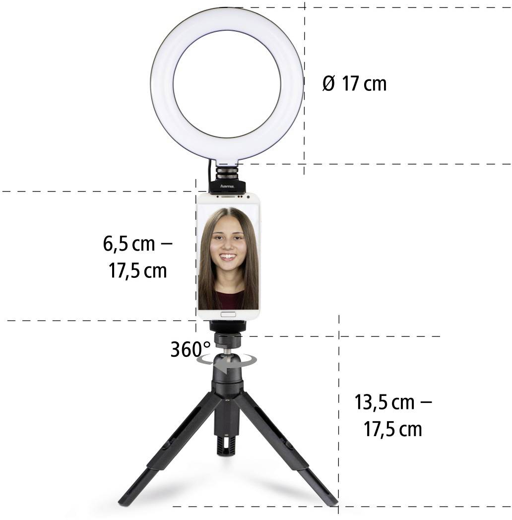 Hama SpotLight Work Area 67 LED ring light EEC D (A - G) No. of LEDs=48-22