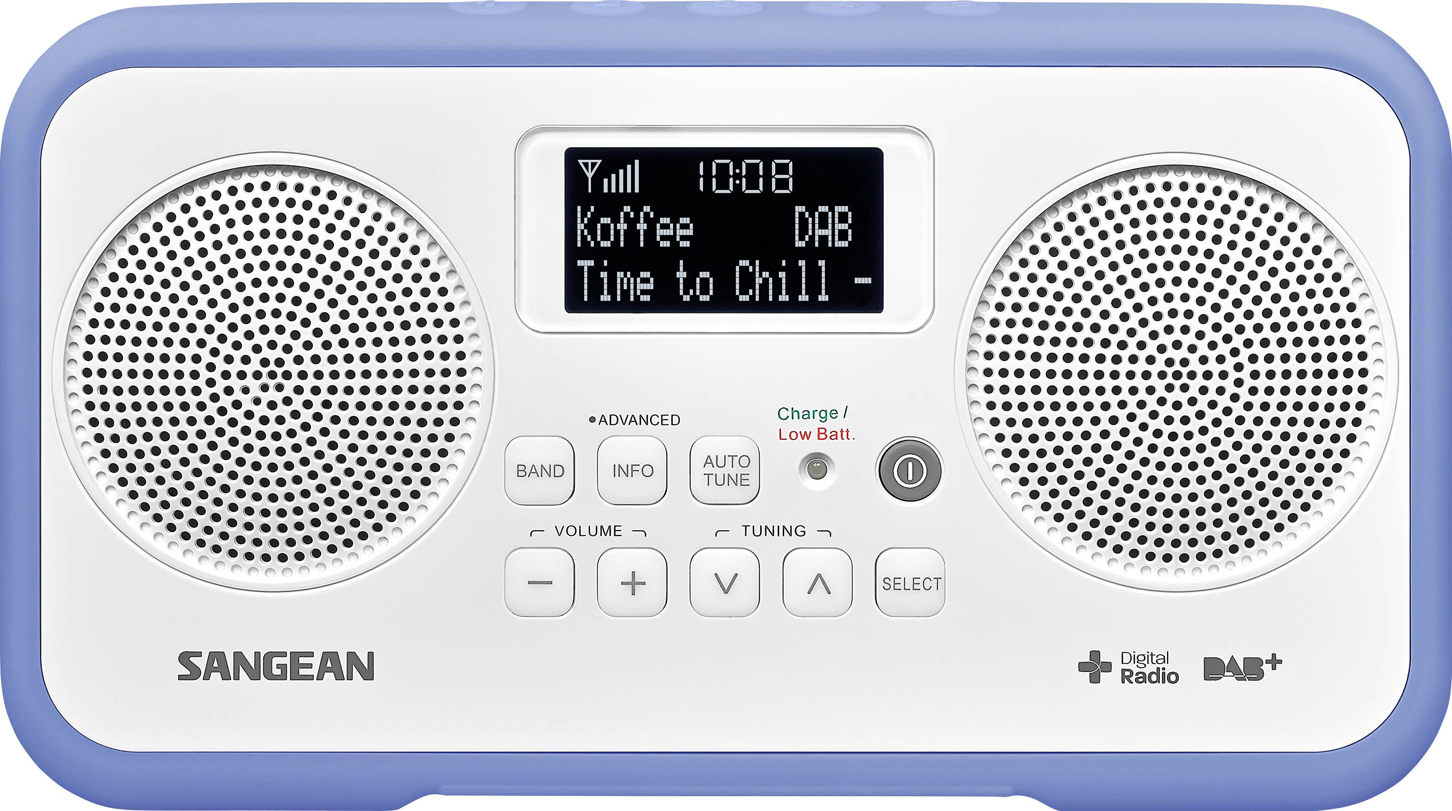 Image of Sangean DPR-77 Desk radio DAB+, DAB, FM Keylock Blue