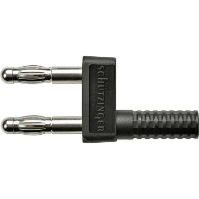 'Double battery contact plug with black handle and two silver connections. Suitable for quick and secure connections.'