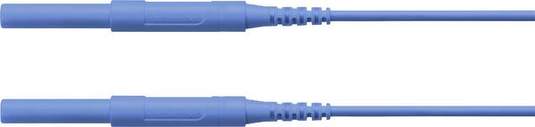 Schützinger Safety test lead 4 mm plug 4 mm plug 100.00 cm Blue 1 pc(s)