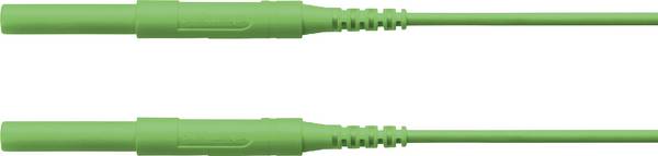 Schützinger Safety test lead 4 mm plug 4 mm plug 100.00 cm Green 1 pc(s)