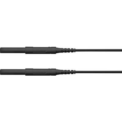 Two black connectors with cables, horizontally aligned, representing electrical connections.