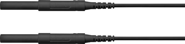 Schützinger HSPL 8568 / AWG16 / 100 / SW Safety test lead 4 mm plug 4 mm plug Black 1 pc(s)