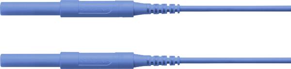 Schützinger Safety test lead 4 mm plug 4 mm plug 150.00 cm Blue 1 pc(s)