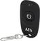 Black keyring with silver clip attachment. Shows the power button and the AEG logo underneath.