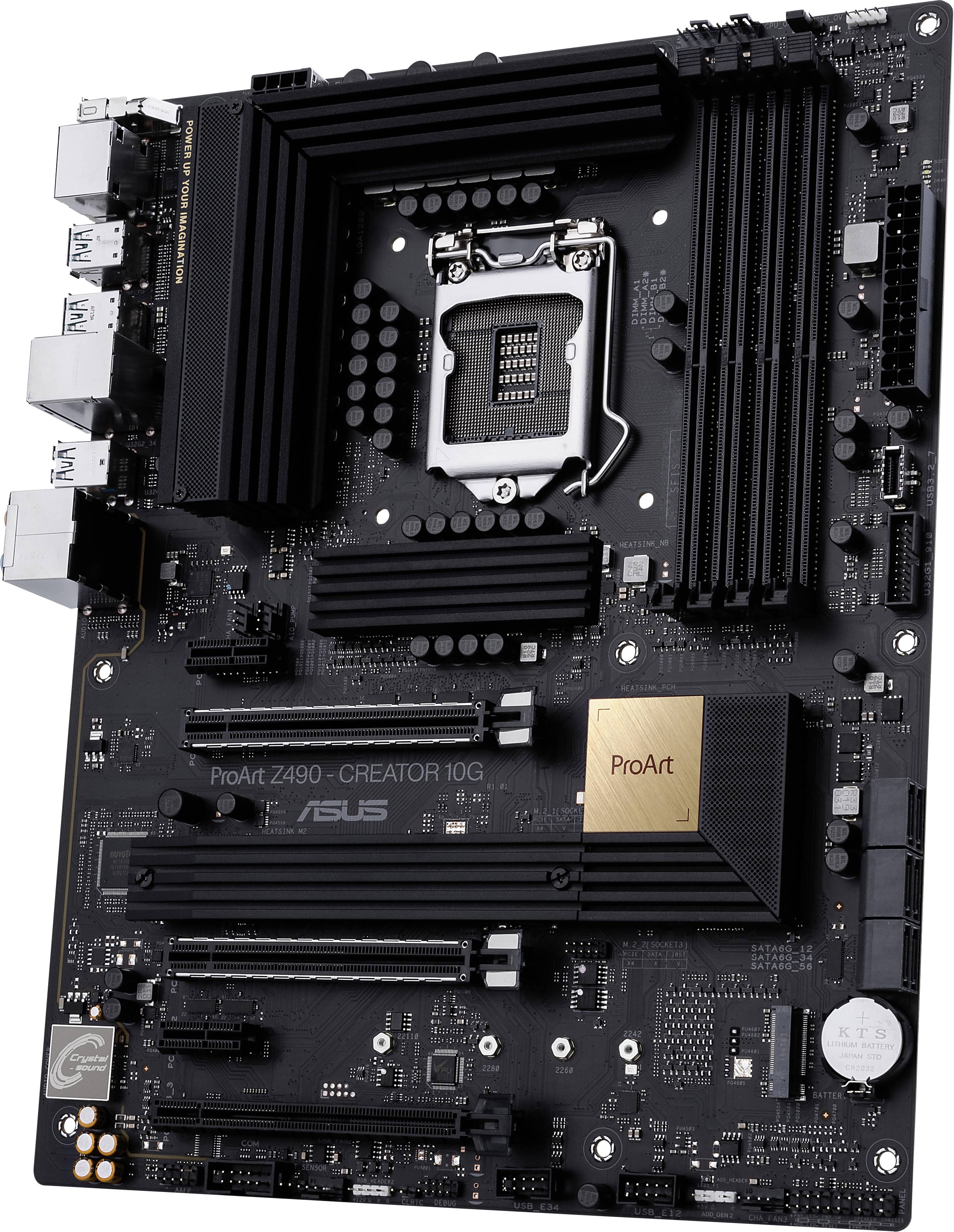 Asus Proart Z490 Creator 10g Motherboard Pc Base Intel® 1200 Form Factor Details Atx