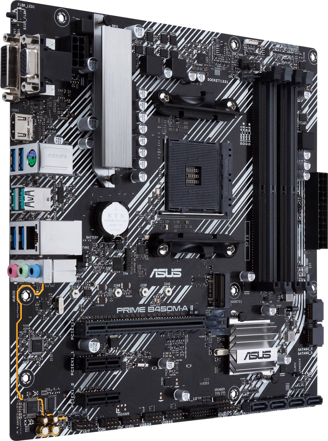 Asus PRIME B450MA II Motherboard PC base AMD AM4 Form factor (details