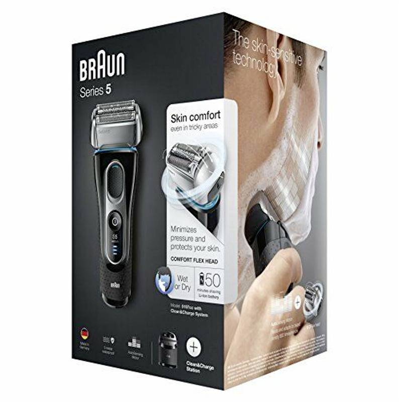 Braun 5197CC Beard trimmer Washable Black | Conrad.com