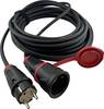 HAWA R7030 Current Cable extension 16 A Black 10.00 m H07RN-F 3G 1,5 mm²