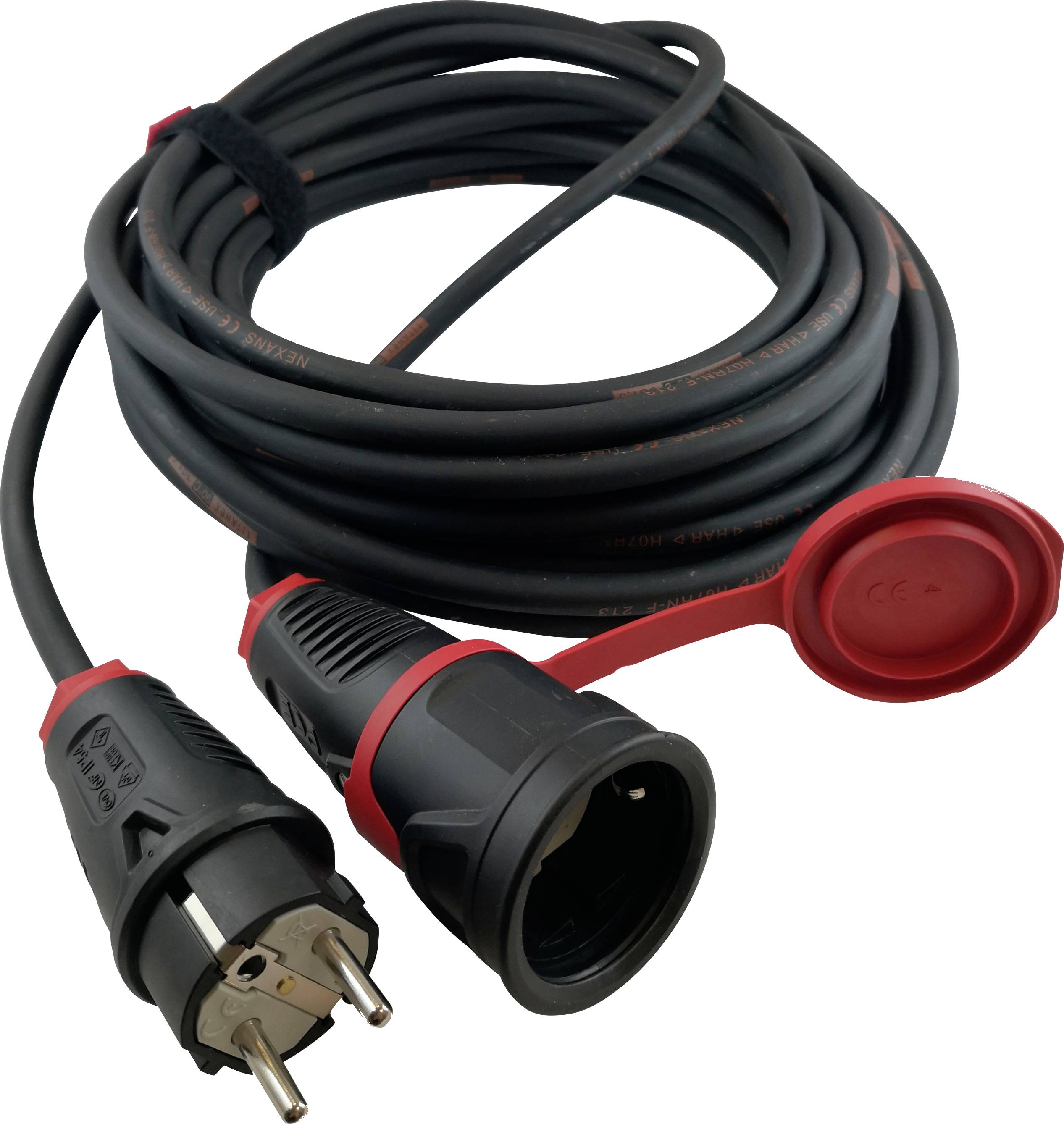 HAWA R7031 Current Cable extension 16 A Black 20.00 m