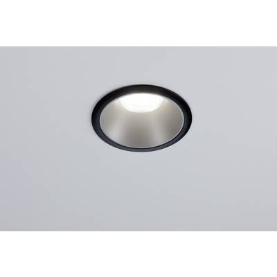 A recessed ceiling light illuminates against a grey background.