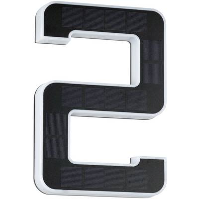 A large, stylised black number '3' with geometric edges and some square patterns on its surface.