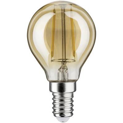 A classic light bulb with a visible filament and E14 bayonet cap. Light bulb shows a warm, vintage-inspired design.