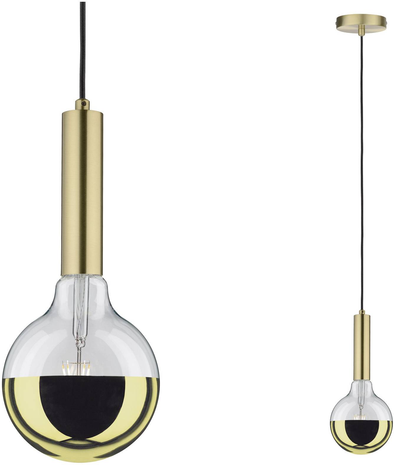Paulmann Kine 79756 Pendant light LED (monochrome) E-27 Brass (brushed)