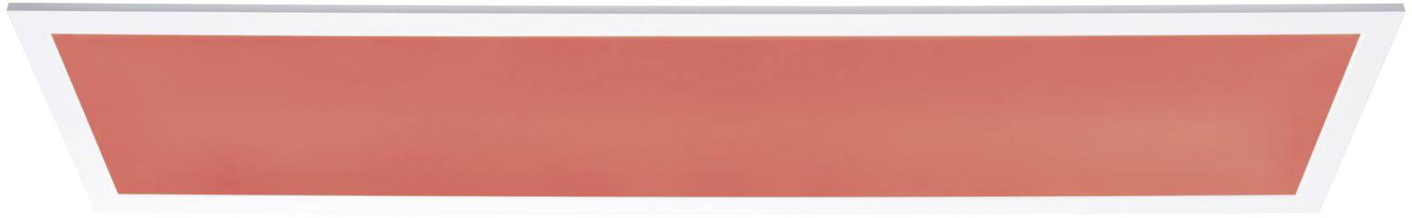 Rectangular panel with a red surface, surrounded by a white frame.