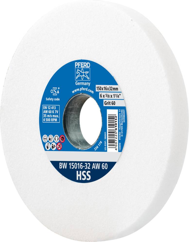 PFERD TOOLS 39008420 Bench grinder disc Diameter 150 mm Bore diameter 32 mm Steel 1 pc(s)