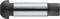 Slotted tapered tension pin; cylindrical metal sleeve for securing in mechanical applications; silver-black.