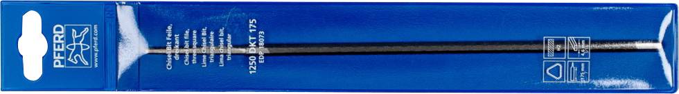 'Horse needle file in blue packaging case, suitable for precise filing and grinding.'