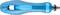 Blue screwdriver handle with insulated tip, suitable for work on electrical equipment.