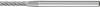 PFERD TOOLS 21200183 Burr Carbide metal Cylindrical serration Length 40 mm Product size (Ø) 2 mm Working length 10 mm Shank diameter 3 mm 1-piece