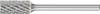 PFERD TOOLS 21200483 Burr Carbide metal Cylindrical serration Length 43 mm Product size (Ø) 6 mm Working length 13 mm Shank diameter 3 mm 1-piece