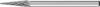 PFERD TOOLS 21214183 Burr Carbide metal Pointed cone Length 41 mm Product size (Ø) 3 mm Working length 11 mm Shank diameter 3 mm 1-piece