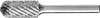 PFERD TOOLS 21001013 Burr Carbide metal Roller Length 65 mm Product size (Ø) 12 mm Working length 25 mm Shank diameter 6 mm 1-piece