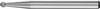 PFERD TOOLS 21211033 Burr Carbide metal Sphere Length 33 mm Product size (Ø) 2 mm Working length 1.5 mm Shank diameter 3 mm 1-piece